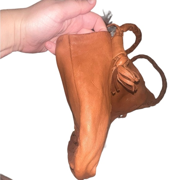 ✅Moondancer Leather Buttery Soft Handmade Leather Dark Saddle Taos Purse - Picture 12 of 12